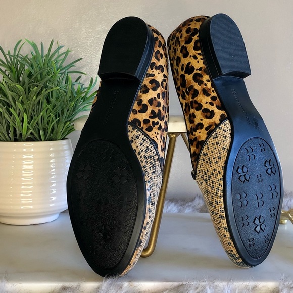 NWOT Bromstad for Naturalizer Leather Leopard & Snakeskin Print Loafer Flats 7.5 - Picture 6 of 6
